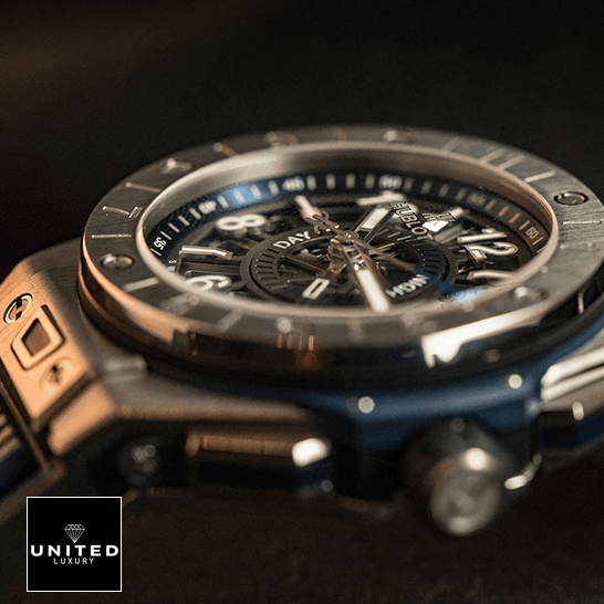 Hublot Big Bang Unico "Transparent" Sapphire Case 471.NX.7112.RX Superior Copy 1:1 Hublot Unico Hublot Unico Black Background Unico GMT Replica crown / push button