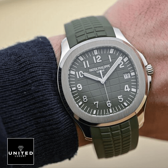 Patek Philippe Aquanaut 5168G "Jumbo" White Gold Deluxe Clone 1:1 patek philippe aquanaut hand patek_philippe_aquanaut__hand