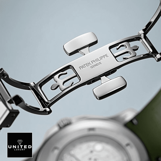 Patek Philippe Aquanaut 5168G "Jumbo" White Gold Deluxe Clone 1:1 patek philippe aquanaut back patek_philippe_aquanaut_back