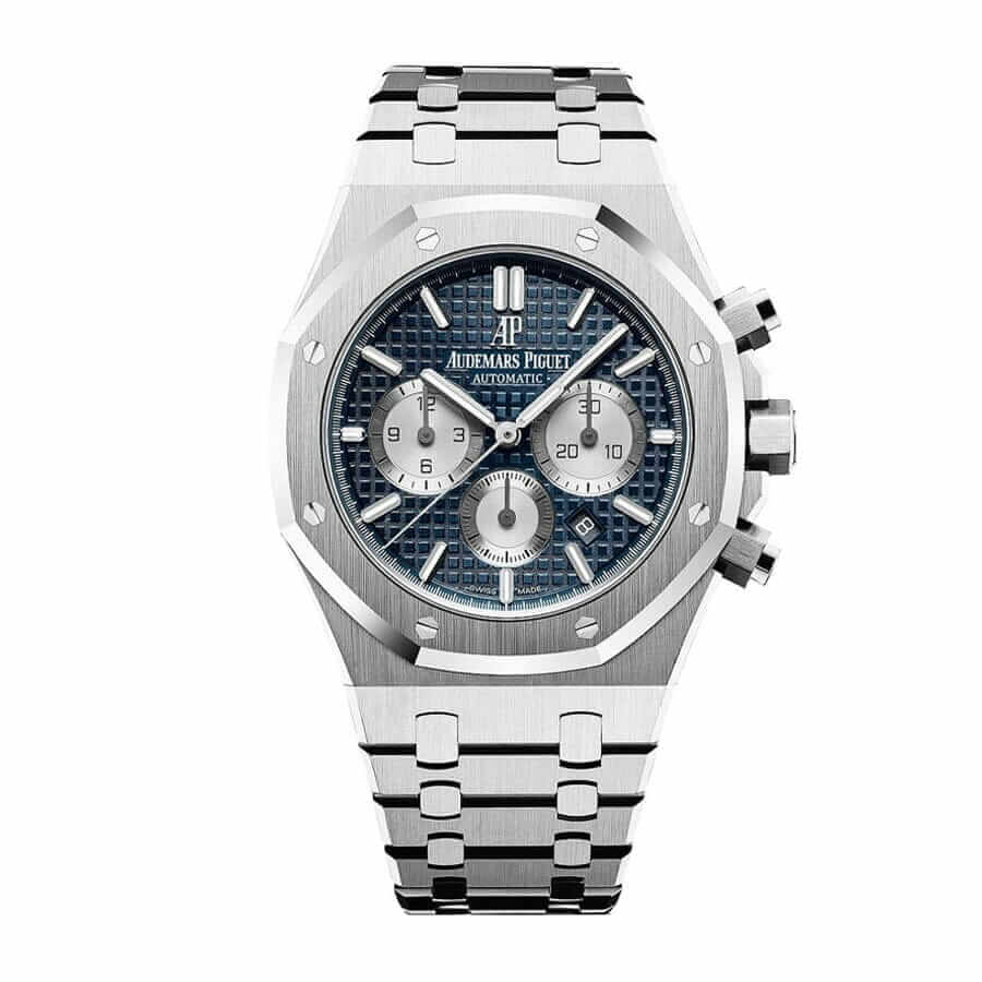 audemars-piguet-royal-oak-41mm-blue-dial-6331st-oo-1220st-01-replica AP Royal Oak Chronograph 26331ST Supreme Clone Quality - Image 1