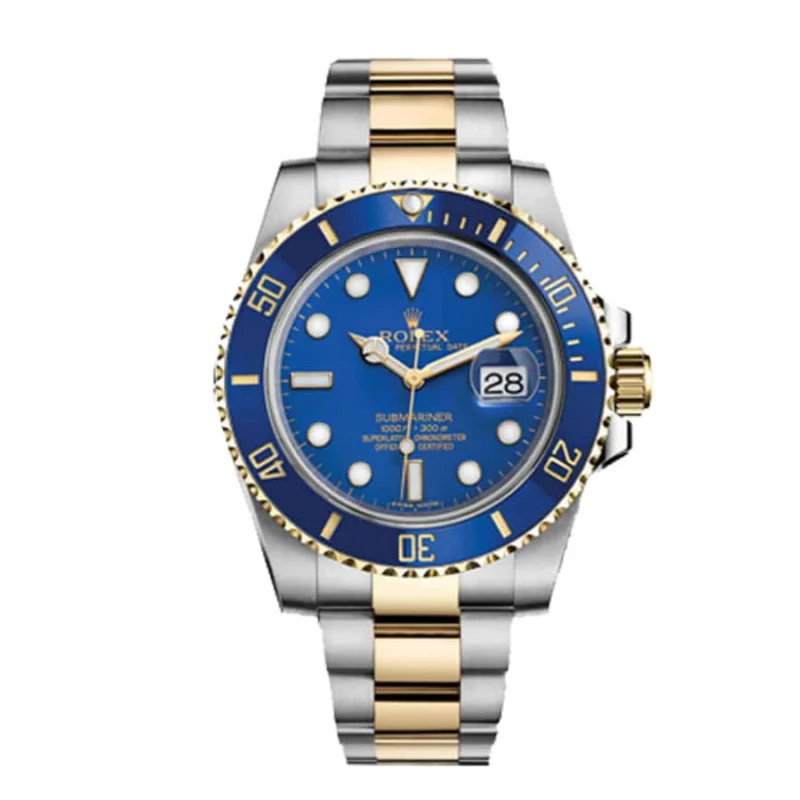 Home Rolex Submariner Date Two Tone Blue Dial 16613 Replica 1