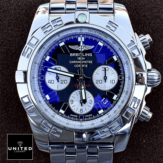 Breitling Chronomat "Black" AB011012/B967/375A Mirror Clone Quality breitling chronomat 44 black serviced complete AB011012B967375A close front breitling_chronomat_44_black_serviced_complete_AB011012B967375A_close_front