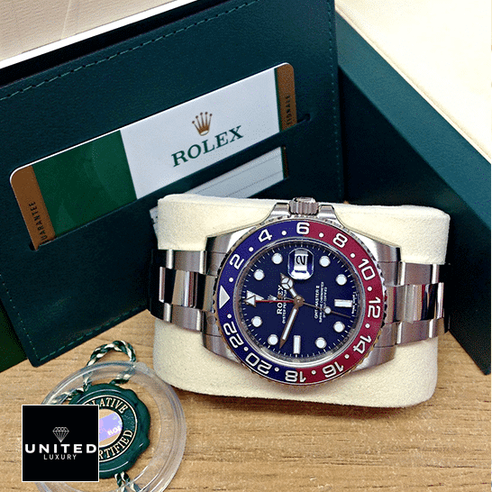 Rolex GMT-Master II 116719BLRO "Pepsi" Authentic Replica Edition rolex gmt master II blue dial amp redblue 116719BLRO dial Rolex GMT-Master II Blue Dial & Red/Blue Bezel 116719BLRO Replica & Guarantee Card