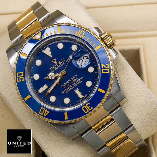 Rolex Submariner Date 16613 "Bluesy" Exclusive Clone Edition Rolex Submariner Date Two Tone Oyster Bracelet Blue Dial 16613 Replica