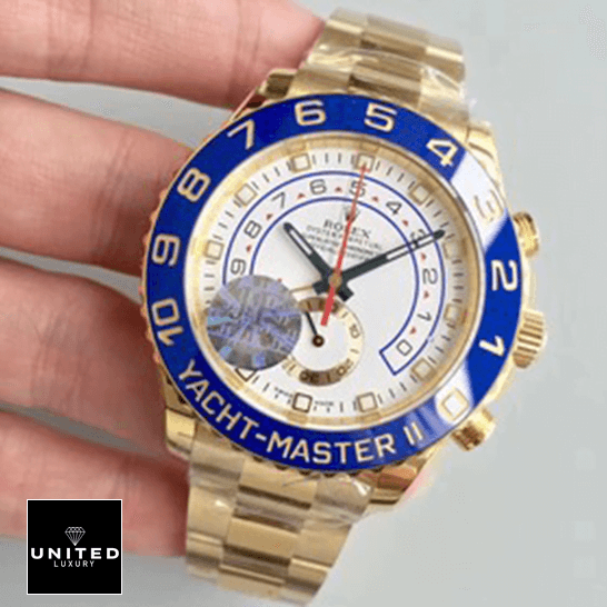 Rolex Yacht-Master II 116688 "Yellow Gold" Swiss Super Clone rolex_yacht_master_116688_II_yellow_gold_automatic_dial_oyster_left
