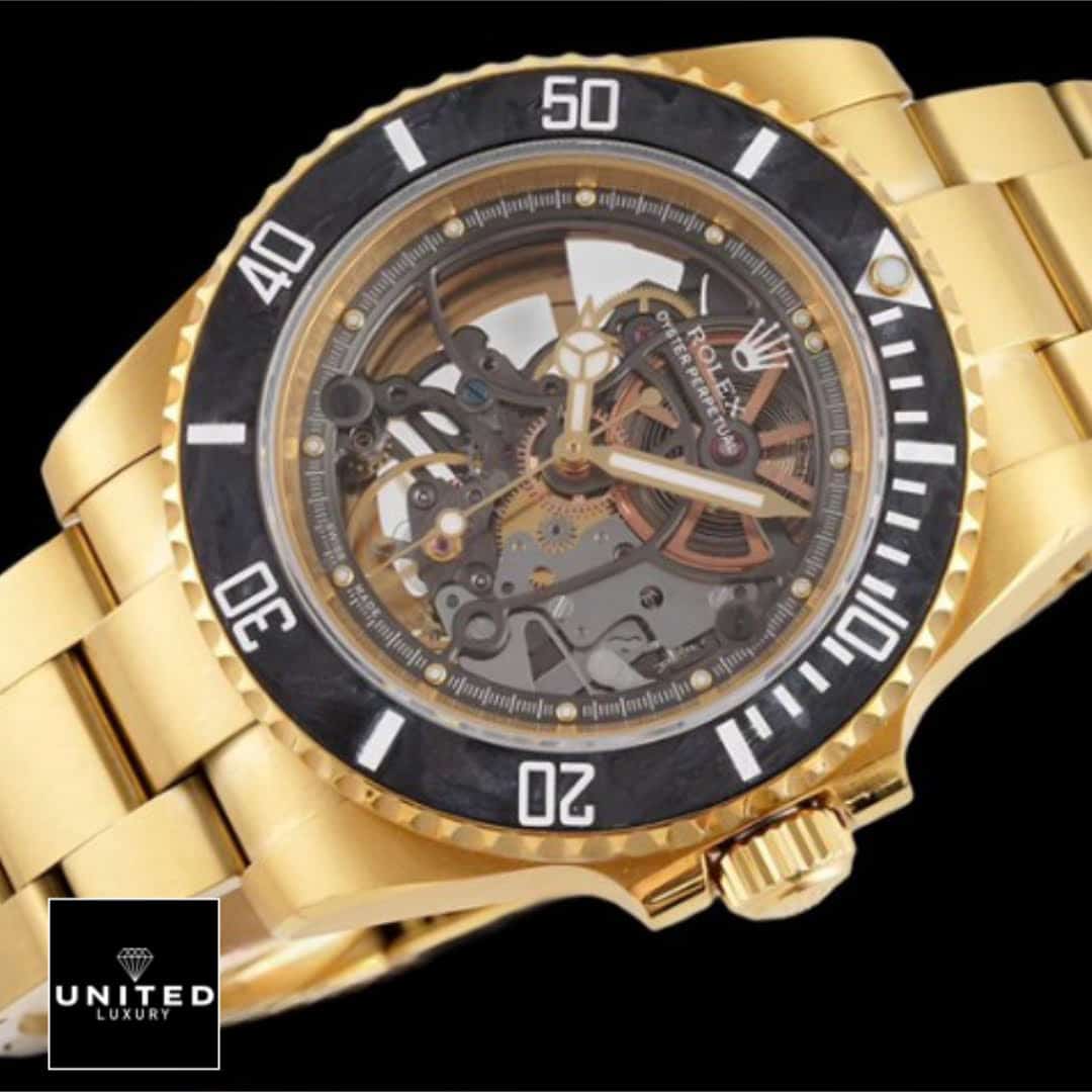 Rolex Submariner 114200 "Skeleton" Top Grade Clone 1:1 Yeni Proje 2 33 Rolex Black Bezel Tourbiliion Oyster Bracelet Bezel Replica