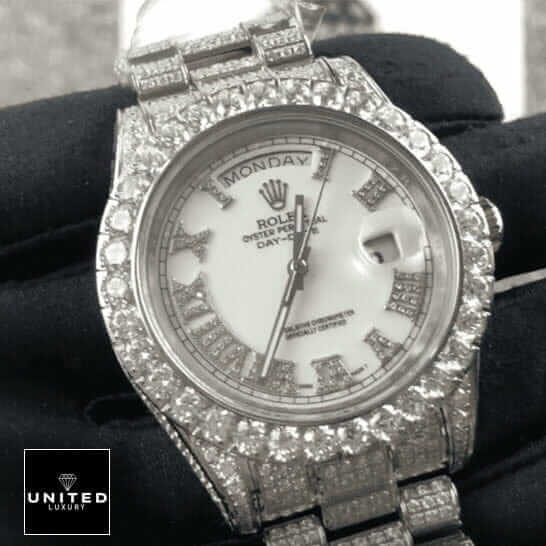 Rolex Day-Date II Diamond-Set Timepiece 218239 True Clone 1:1 asdsa Rolex Day-Date II 218239 Diamond Replica