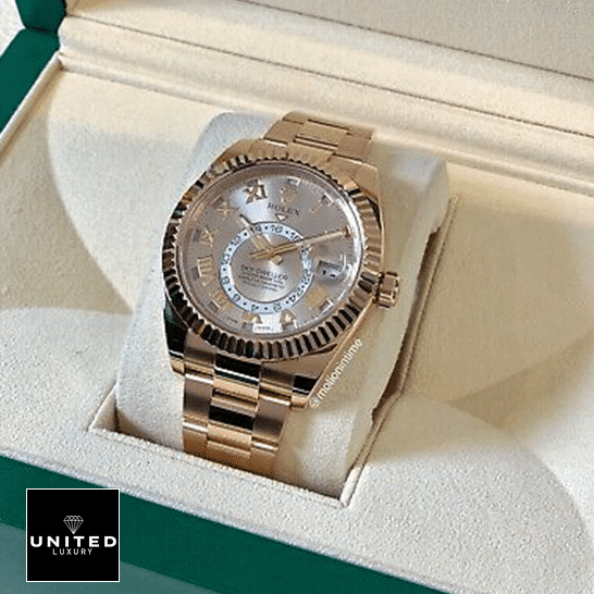 Rolex Sky-Dweller 326935 "Everose Gold" Handcrafted Replica Edition rolex sky Rolex Sky Dweller 326935 Everose Gold Oyster Bracelet