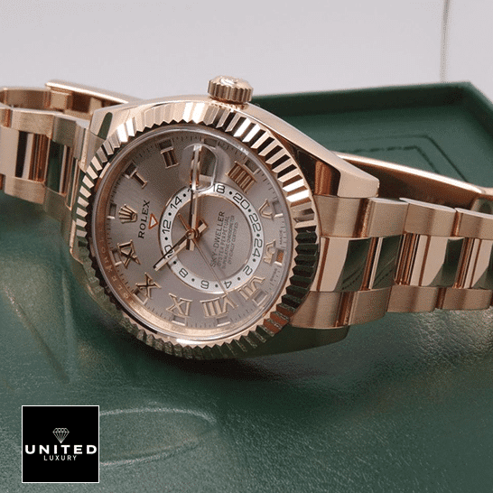 Rolex Sky-Dweller 326935 "Everose Gold" Handcrafted Replica Edition rolex sky Rolex Sky Dweller 326935 Everose Gold Sundust Dial