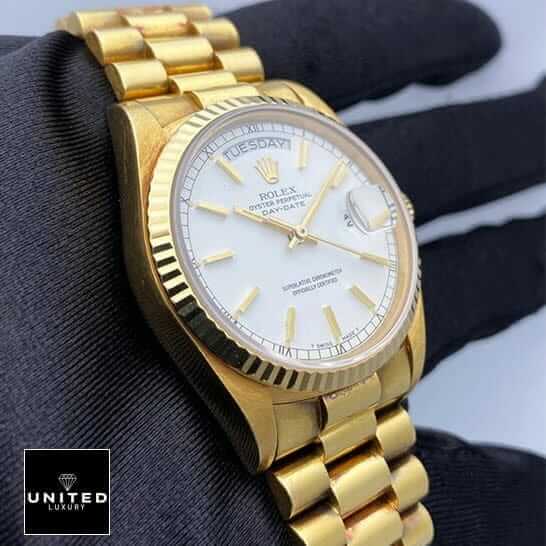 Rolex Datejust "Ivory Dial" 228239 High-End Clone Quality as Rolex Day-Date 40 228239 Stainless Steel Oyster Replica