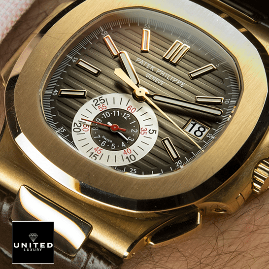 Patek Philippe Nautilus Chronograph 5980R "Rose Gold" Supreme Copy 1:1 patek philippe nautilus rose gold 5980R 001 replica crocodile skin unitedluxurynet 2 patek_philippe_nautilus_rose_gold_5980R_001_replica_crocodile_skin_unitedluxurynet-2