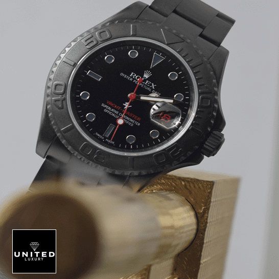 Rolex Yacht-Master 116622 "Titan Black" Ultra Accurate Clone Rolex Triple Red Titan Black 11662 Replica crown push button