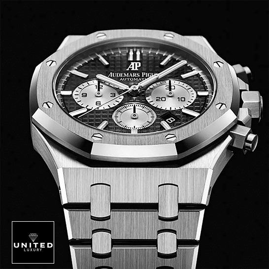 Audemars Piguet Royal Oak Chronograph 26331ST "Black Dial" Next Level Replica audemars piguet royal oak selfwinding 26331ST.OO .1220ST.02 replica stainless steel unitedluxurynet 1 1 Audemars Piguet Royal Oak 26331ST.OO_.1220ST.02 Replica black dial