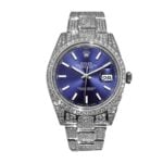 Rolex Datejust 126300 "Iced Out Blue Dial" Premium Clone Edition