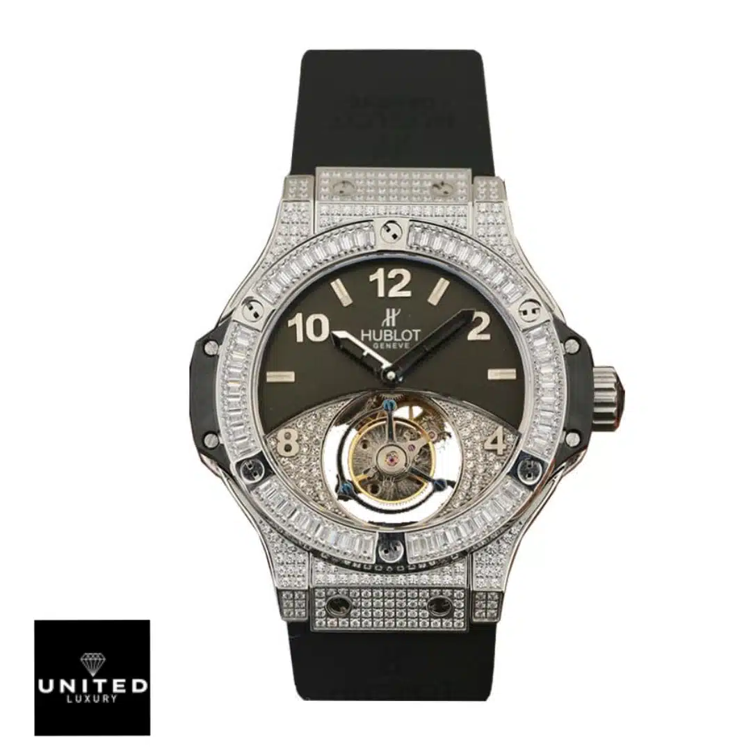 Hublot Big Bang Unico 411.JX.1170.RX-5 "All Black Diamond" Superior Replica Yeni Proje 2 11 Hublot geneve tourbillion with diamonds black replica white backgorund