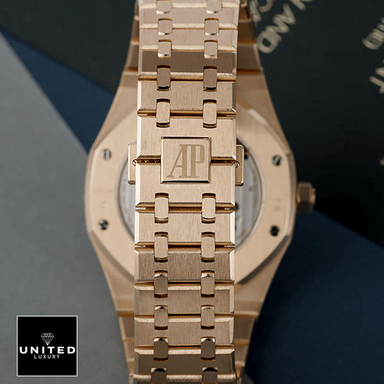 Audemars Piguet Royal Oak Tourbillon 26522OR "Rose Gold" Ultra Realistic Replica audemars piguet royal oak 26522OR.OO .1220OR.01 replica clasp Audemars Piguet 26522OR.OO_.1220OR.01 Gold Stainless Steel Replica upside view