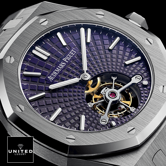Audemars Piguet Royal Oak Tourbillon Extra-Thin 26522ST Exclusive Clone Edition audemars piguet royal oak 26522ST.OO .12 replica purple Audemars Piguet Royal Oak Tourbillon Extra-Thin 26522ST Exclusive Clone Edition audemars piguet royal oak 26522ST.OO .12 replica purple