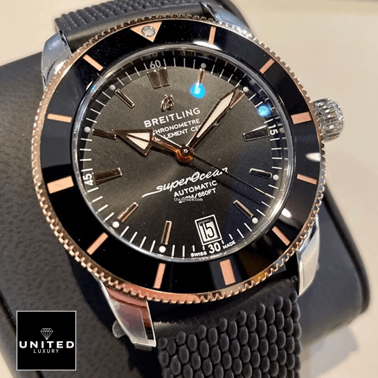 Breitling Superocean Black Dial Replica fornt view
