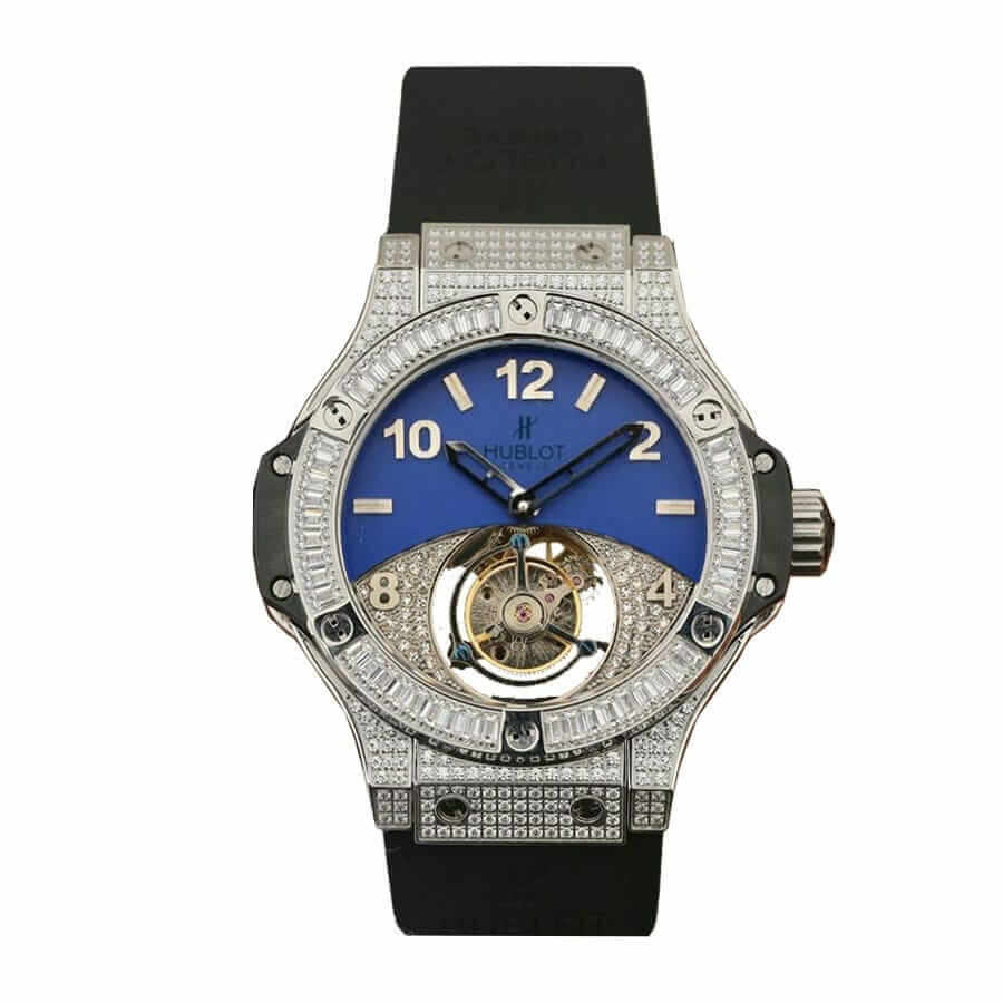 hublot-classic-fusion-tourbillon-with-diamond-blue-dial-replica Hublot Classic Fusion 411.JX.1170.RX "Blue Diamond" Authentic Clone 1:1 - Image 1