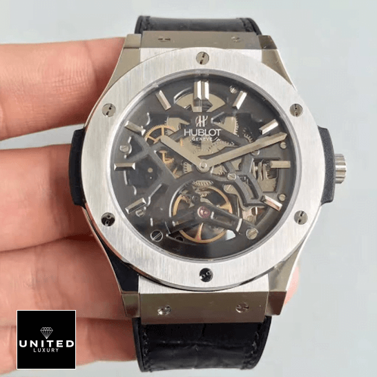 Hublot Big Bang Unico 505.TX.0170.LR "Skeleton Dial" First-Class Clone Hublot Classic 505.TX_.0170.LR Fusion Tourbillion Skeleton Dial Replica