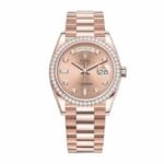 Rolex Day-Date 128345PDP "Pink Diamond" Super Clone Exceptional Replica 1:1