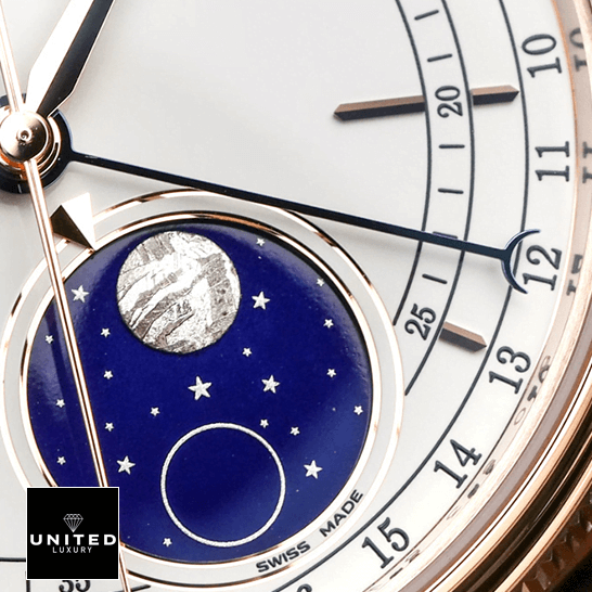 Rolex Cellini Moonphase 50535 "White Dial" Supreme Copy 1:1 Rolex Moonphase White Dial Replica close analog view