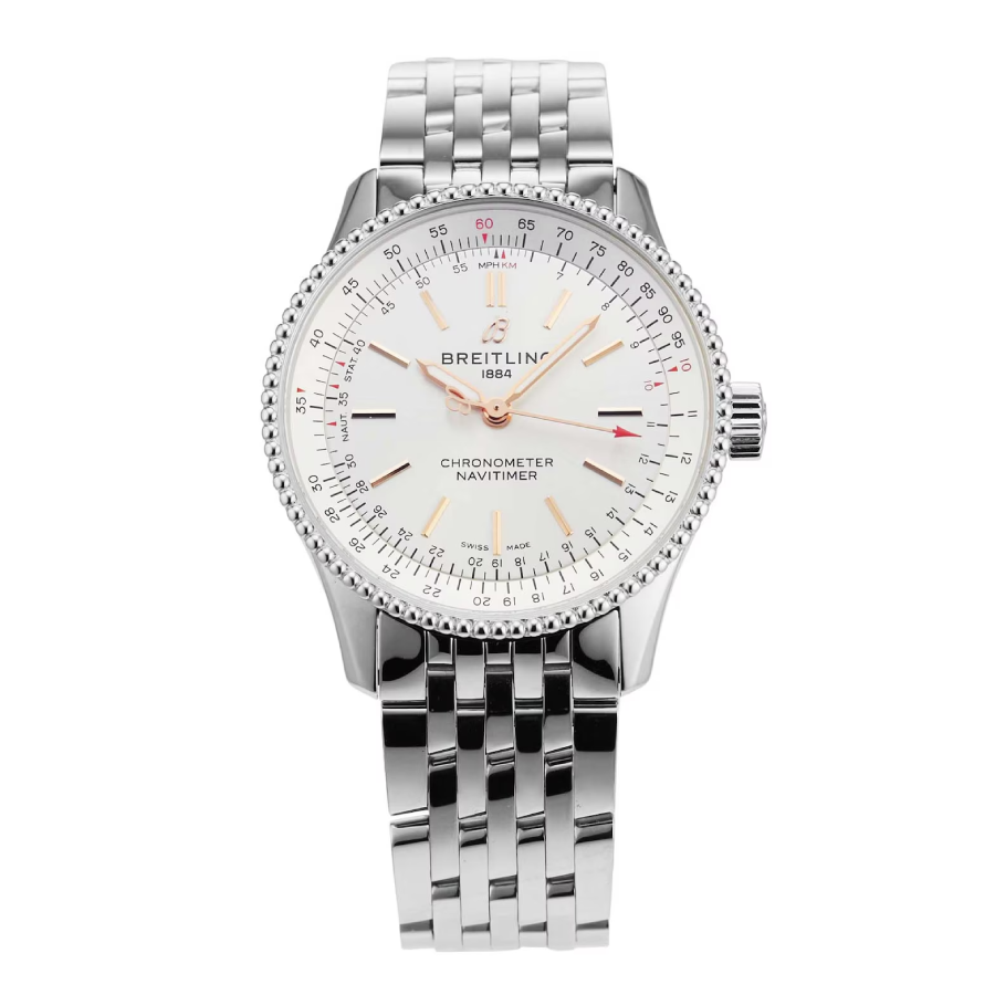 Breitling-Navitimer-41-Replica Breitling Navitimer Automatic GMT A17326211G1A1 "Blue Dial" Detailed Clone - Image 1