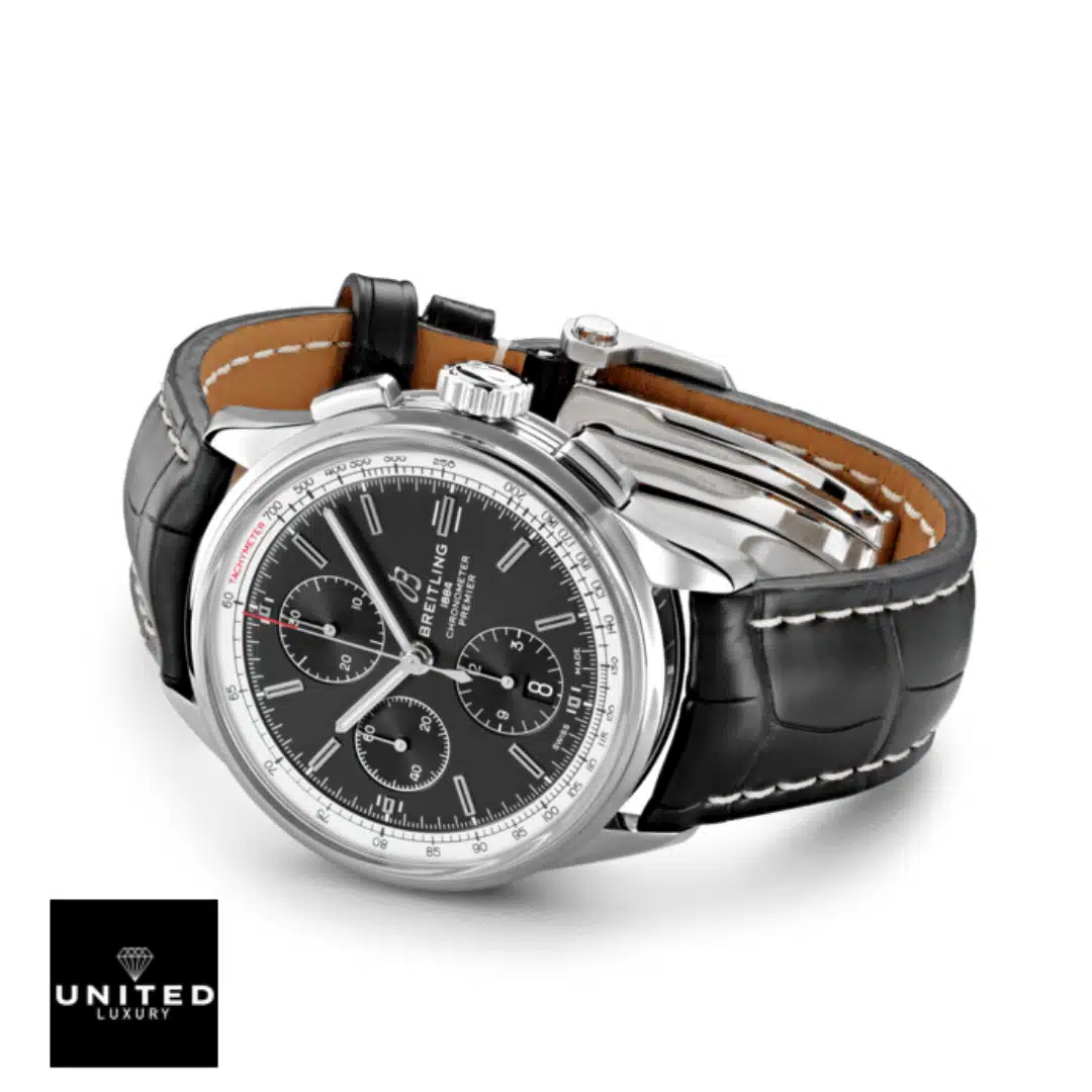 Breitling Premier Chronograph A13315351B1P2 "Black Dial" Elite Super Clone Yeni Proje 1 32 Breitling Premier Chronometer Black Dial A13315351B1P2 Replica Stainless Steel case