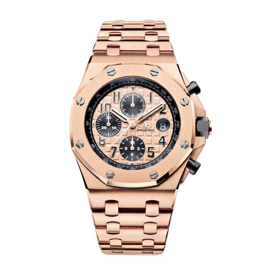 audemars-piguet-royal-oak-offshore-rose-gold-dial-chronograph-26470or-oo-1000or-01-replica Audemars Piguet Royal Oak 15500OR "Rose Gold" Precision Clone - Image 1