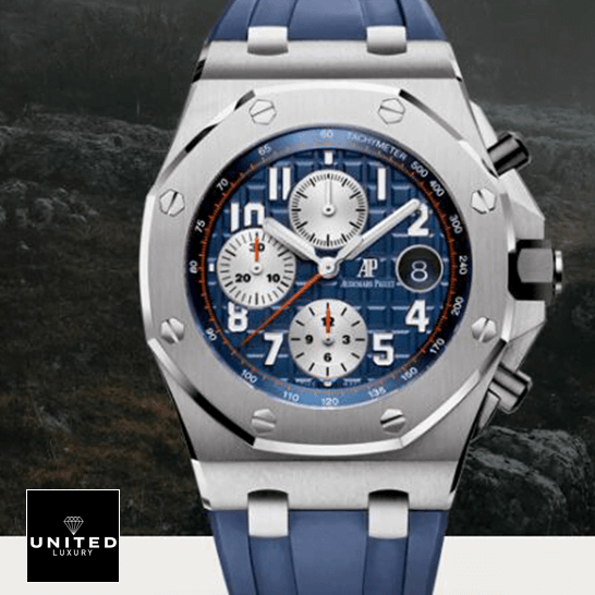 Audemars Piguet Royal Oak Offshore 26470ST "Navy Blue" Collector’s Replica audemars piguet royal oak offshore navy 26470ST.OO .A027CA.01 replica unitedluxurynet 1 audemars_piguet_royal_oak_offshore_navy_26470ST.OO_.A027CA.01_replica_unitedluxurynet