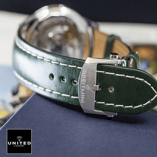 Breitling Premier B01 Chronograph AB0118A11L1X1 "Green Dial" Precision Duplicate 1:1 Breitling Premier Green AB0118A11L1X1 Green Leather Replica upside view