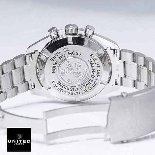 Omega Speedmaster Steel Case Crown / Push Button Replica opened steel clasp