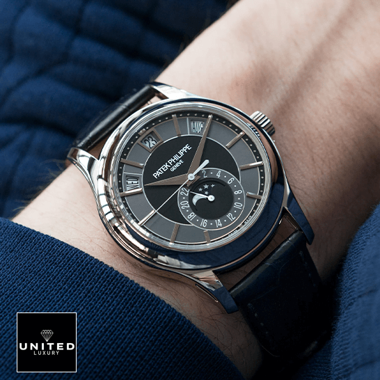 Patek Philippe Annual Calendar 5205G-010 "Opaline Dial" Deluxe Replica Edition patek hilippe complications automatic grey dial 5205G 010 Patek Philippe Annual Calendar 5205G-010 "Opaline Dial" Deluxe Replica Edition patek hilippe complications automatic grey dial 5205G 010