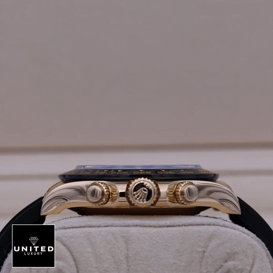 Rolex Cosmograph Daytona 116519LN "Oysterflex" Master Replica 1:1 Rolex Daytona Cosmograph 116518LN-0043 Replica Button & Crown pusher