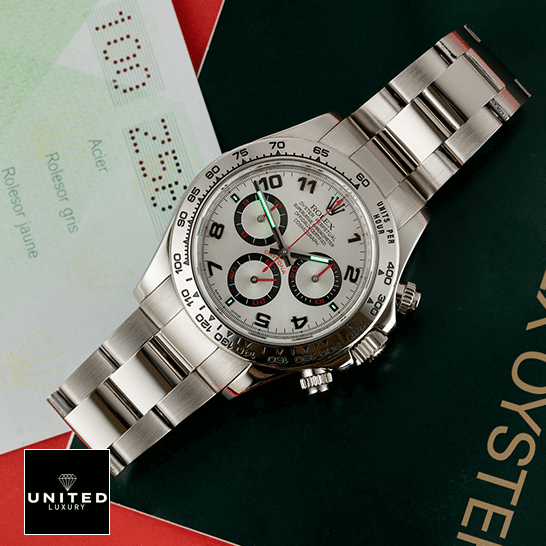 Rolex Cosmograph Daytona 116509 "White Gold" True to Original Copy Rolex Daytona 116509 Stainless Steel Oyster Bracelet Replica