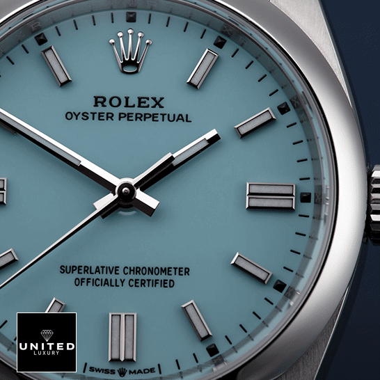 Rolex Datejust 126000 Oyster Perpetual "Turquoise Blue Dial" First-Class Replica Rolex Perpetual 126000 Turquoise Dial White Stick İndices Replica