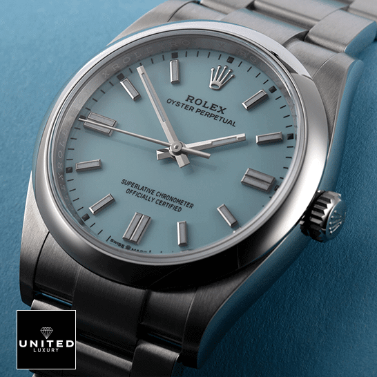Rolex Datejust 126000 Oyster Perpetual "Turquoise Blue Dial" First-Class Replica Rolex Perpetual 126000 S.Steel Case Turquoise Dial Stick Dot İndices Replica