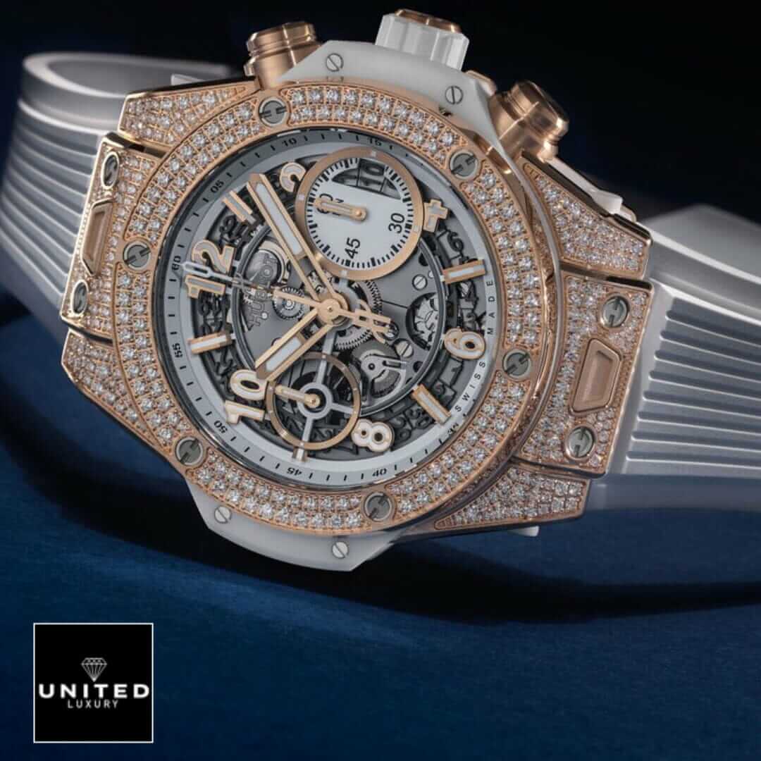 Hublot Big Bang Unico 441.OM.1180.RX "Rose Gold" Precision Replica Edition Yeni Proje 15 Hublot Big Bang Rose Gold Diamond Bezel Replica white background
