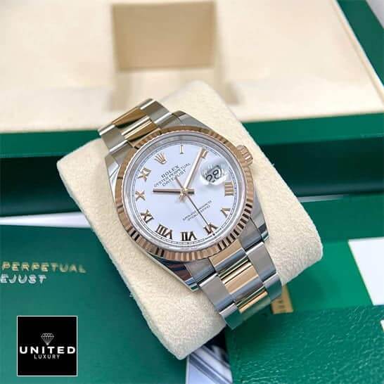 Rolex Datejust 126300 "White Roman Dial" Authentic Copy 1:1 rolex model 126231 replica4 Rolex Datejust 36 White Roman Numerial Oyster Replica