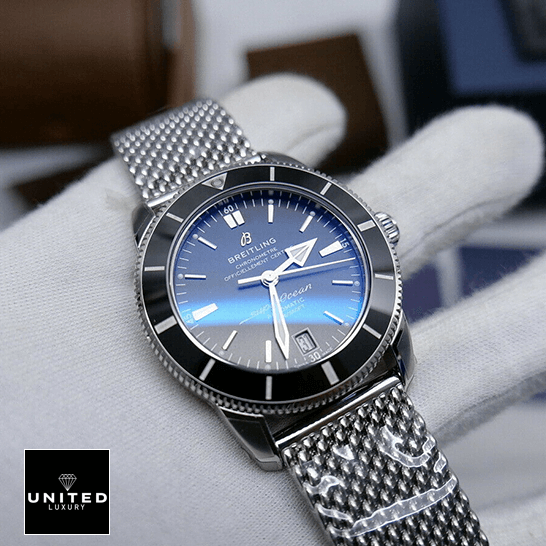 Breitling Superocean Heritage II B20 AB2020121B1A1 "Black Dial" Supreme Clone Quality breitling superocean heritage AB2010121B1A1 replica tiltedleft Breitling Superocean Heritage AB2010121B1A1 Black Dial Replica on the hand