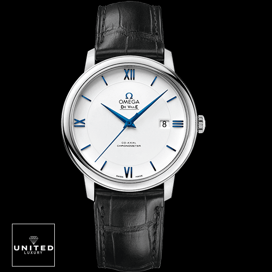 Omega De Ville Prestige 424.10.40.20.02.001 "Prestige" Precision Duplicate 1:1 Omega De Ville Prestige 424.53.40.21.04.001 White Dial Replica black background