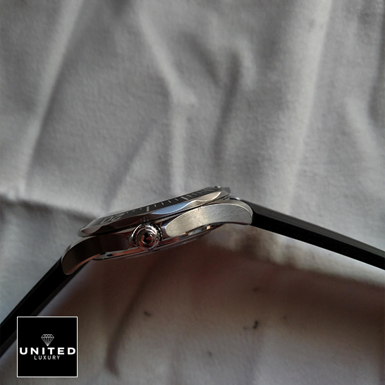 Omega Seamaster Aqua Terra 220.10.41.21.03.001 "Co-Axial" Deluxe Clone 1:1 omega seamaster professional left Omega Seamaster Stainless Steel Case Black Rubber Bracelet Replica crown