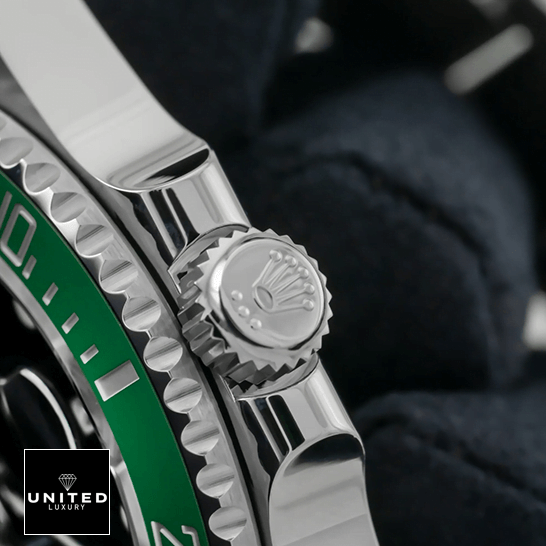 Rolex Submariner 126610LV "Kermit" Exclusive Clone 1:1 rolex submariner date 126610LV replica side Rolex Submariner Date 126610LV Replica crown / push button