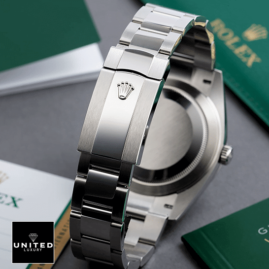 Rolex Datejust 126333 "Wimbledon Dial" First-Class Replica Rolex Datejust Wimbledon 126300-0013 Replica Oyster Bracelet Fold Clasp on the Rolex Logo
