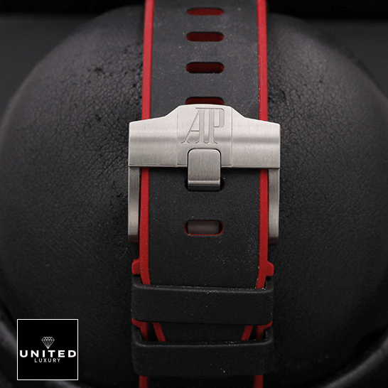 Audemars Piguet Royal Oak Offshore 26400SO.OO.A002CA.01 "Vampire" Ultra Clone 1:1 audemars piguet royal oak offshore 26470SO.OO replica clasp Audemars Piguet Royal Oak Black Rubber Bracelet Replica steel clasp