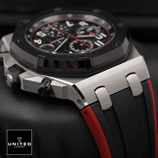 Audemars Piguet Royal Oak Offshore 26400SO.OO.A002CA.01 "Vampire" Ultra Clone 1:1 audemars piguet royal oak offshore 26470SO.OO replica steel Audemars Piguet Royal Oak Steel Case Black Rubber BRacelet Replica in the box