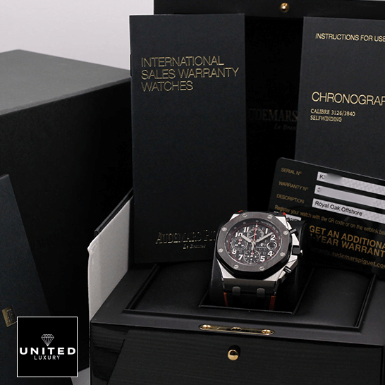 Audemars Piguet Royal Oak Offshore 26400SO.OO.A002CA.01 "Vampire" Ultra Clone 1:1 audemars piguet royal oak offshore 26470SO.OO replica Audemars Piguet Royal Oak 26470SO.OO Black Bezel Steel Case Replica in the box