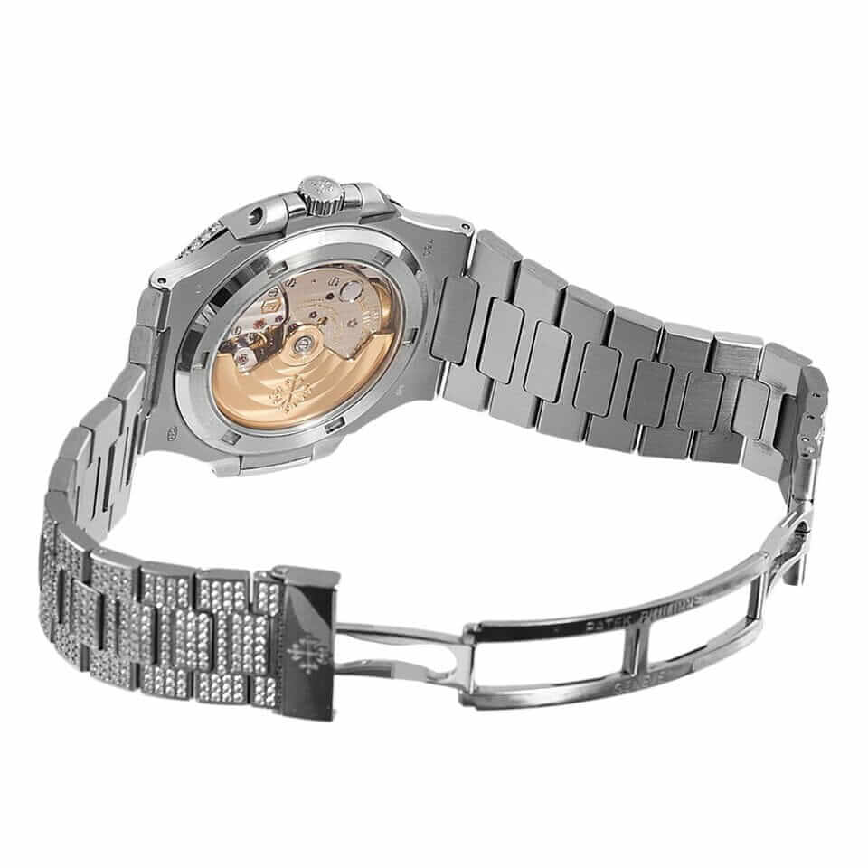 Patek Philippe Nautilus 5719/10G-010 "Diamond" Swiss Super Clone patek 5719 diamond replica4 patek-5719-diamond-replica4