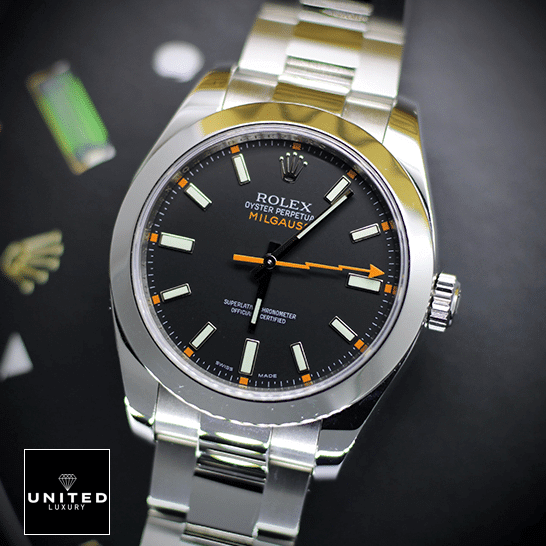 Rolex Milgauss 116400 "Black Dial" Supreme Replica Edition Rolex Milgauss 116400 Black Dial Oyster Replica