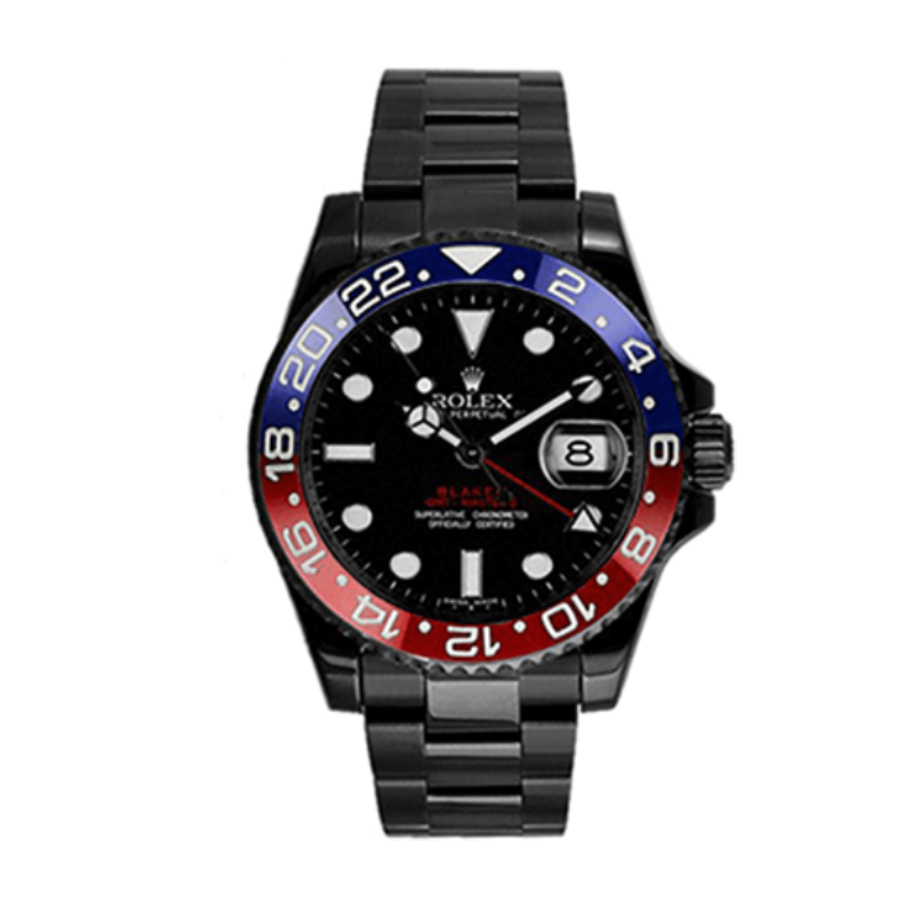 rolex-pepsi-blaken-black-replica-3 Rolex GMT-Master II 126710BLRO-0001 "Blaken Pepsi" Luxury Clone Quality - Image 1